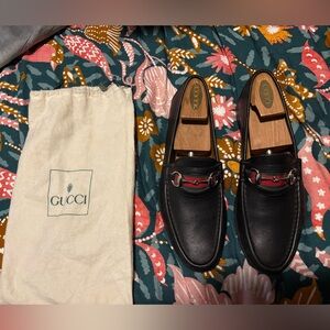 Men’s Gucci Horse Bit Loafers,Wood Inserts & Dust Bag